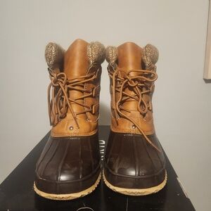 Torrid Brown and Tan Lace-Up Ankle Boots